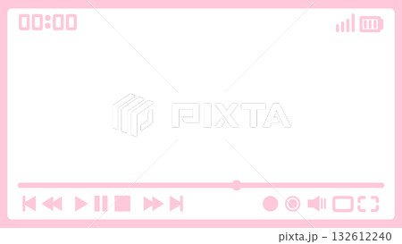 動画画面（FHDサイズ）ピンク 132612240