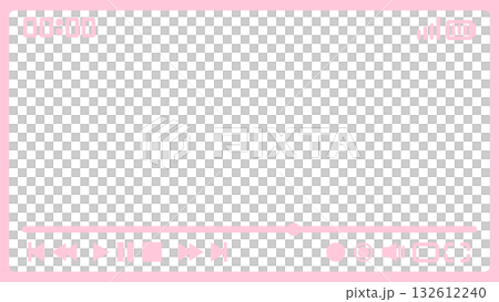 動画画面（FHDサイズ）ピンク 132612240