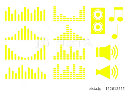 音波形セット黄色 音波形セット黄色 132612255