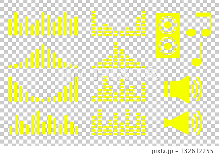 音波形セット黄色 音波形セット黄色 132612255