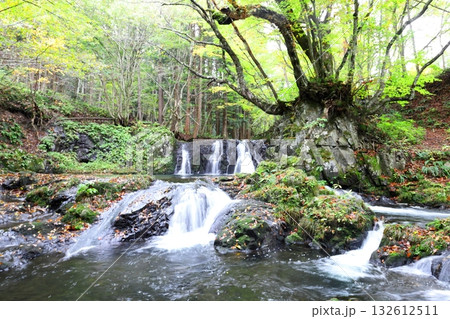 龍神滝　雨乞いの神、龍神様を祀る滝／福島県 南会津町 132612511