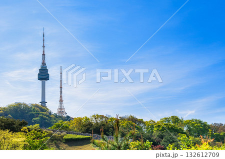 ソウル　南山公園とNソウルタワー（南山タワー） 132612709