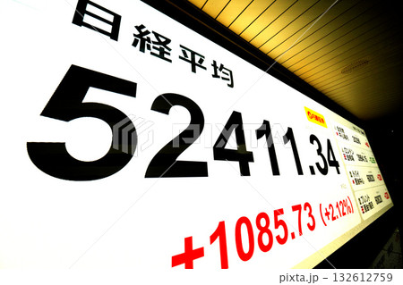 日本の東京都市景観初5万2000円突破・5万2411円34銭株価/終値。TOPIXも最高値更新 132612759