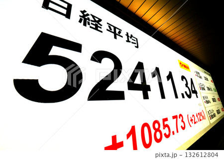 日本の東京都市景観初5万2000円突破・5万2411円34銭株価/終値。TOPIXも最高値更新 132612804