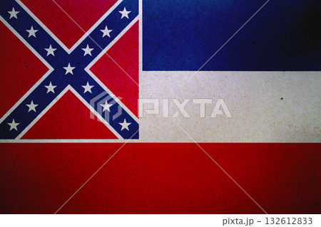 Flag of Mississippi on a paper 132612833