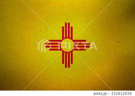 Flag of New Mexico on a paper Flag of New Mexico on a paper 132612838