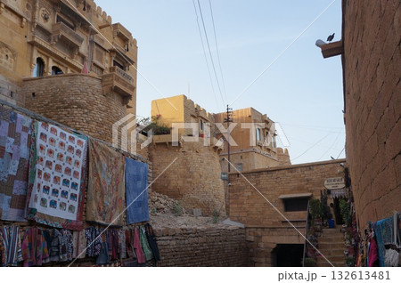 インド　ジャイサルメールの街並み 132613481