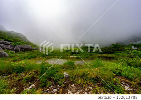 8月の千畳敷カールの風景 132613788