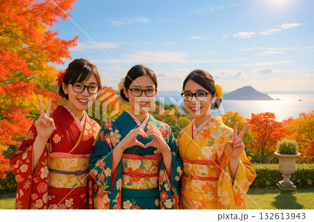 伊良湖ビューホテル　庭園　紅葉 132613943