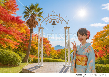 伊良湖ビューホテル 庭園 紅葉 伊良湖ビューホテル 庭園 紅葉 132613944