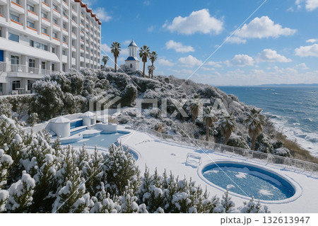 伊良湖ビューホテル　雪景色 132613947