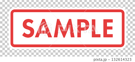 英文「SAMPLE」附邊框 - Sample、sample、free sample 或 dummy mark text 132614323