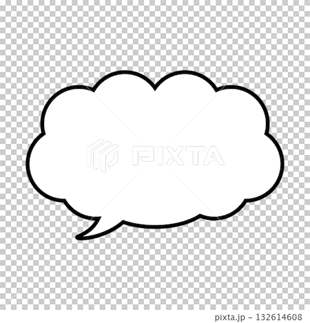 簡單的語音氣泡圖-蓬鬆 132614608