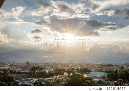 夕陽に照らされる練馬区にあったとしまえん 夕陽に照らされる練馬区にあったとしまえん 132614655