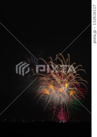 森町の森町納涼花火大会の風景(静岡県) 132616117