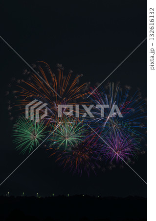 森町の森町納涼花火大会の風景(静岡県) 森町の森町納涼花火大会の風景(静岡県) 132616132