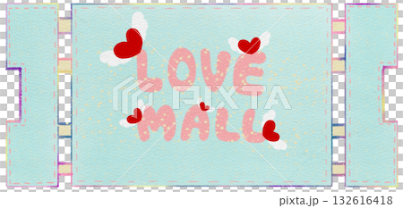 Illustration for Valentine's Day The Day of Love Envelope Heart Letters and Key Romance Graphic Illustration for Valentine's Day The Day of Love Envelope Heart Letters and Key Romance Graphic 132616418