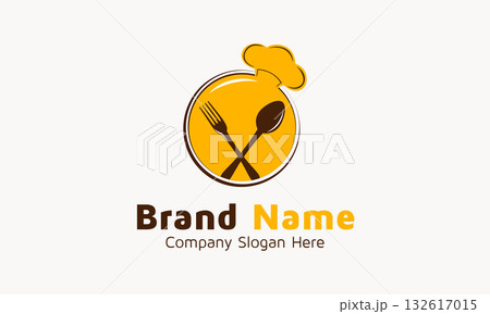 Chef Food Logo, restaurant good food logo, restaurant delicious food logo Vector Template 132617015