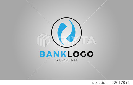Bank Logo,  Modern Bank Logo, Simple Bank Logo Premium Vector Template 132617056
