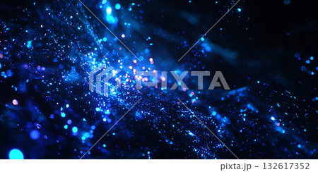 未来的なテクノロジー：無数のボケが織りなす光景のイラスト素材 [132617352] - PIXTA