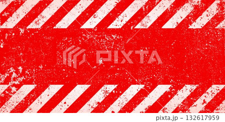 Warning sign with red and white diagonal lines. Attention, danger or caution symbol. Construction site signage, road safety notice, hazard banner, security alert shield. Vector illustration Warning sign with red and white diagonal lines. Attention, danger or caution symbol. Construction site signage, road safety notice, hazard banner, security alert shield. Vector illustration 132617959