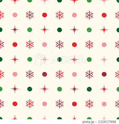 Holiday seamless pattern. Christmas icon ornament. Winter decorative texture Holiday seamless pattern. Christmas icon ornament. Winter decorative texture 132617998