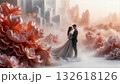 Beautiful and innocent girl in a white dress, beautiful bride or fairy, dreams and romance 132618126