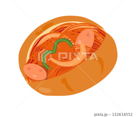 ナポリタンパンのイラスト 132618552