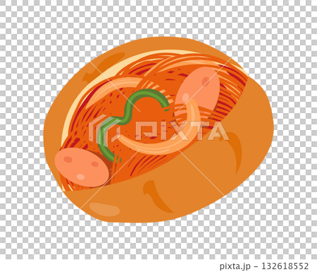ナポリタンパンのイラスト 132618552