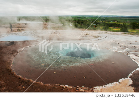 Geyser Stokkur, in Iceland Geyser Stokkur, in Iceland 132619446