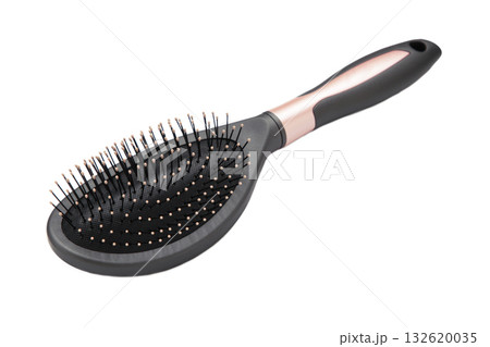 Massage hairbrush isolated on white background. Clipping Path. Full depth of field. Massage hairbrush isolated on white background. Clipping Path. Full depth of field. 132620035
