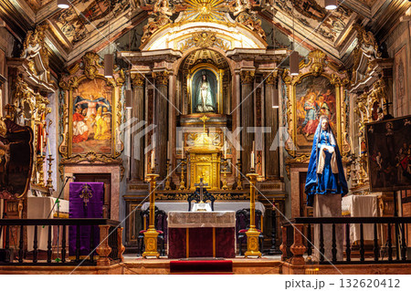 Interior of the Church of mercy, Igreja da Misericordia in Erice Interior of the Church of mercy, Igreja da Misericordia in Erice 132620412