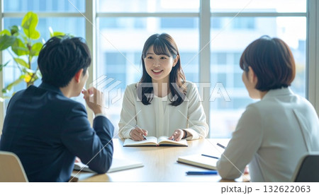 顧客に親身なアドバイスをするビジネスパーソン 132622063