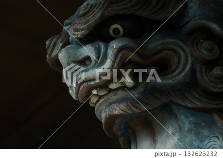 山門の獅子 132623232