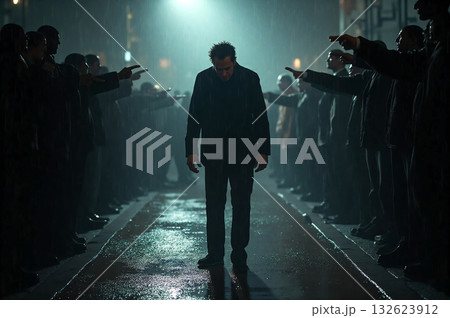 大勢に非難される男 大勢に非難される男 132623912