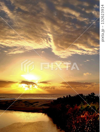 朝のはじまりの瞬間 132623914