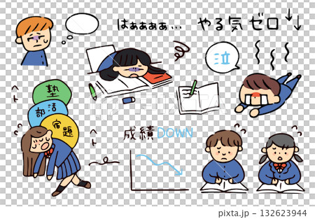 負面學生插圖集 132623944