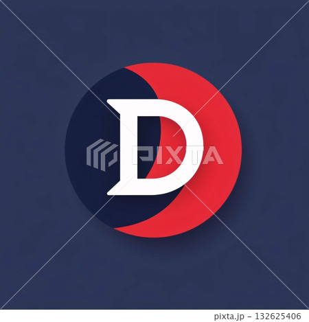 D letter vector icon, logo design template elements, corporate identity, application etc. D letter vector icon, logo design template elements, corporate identity, application etc. 132625406