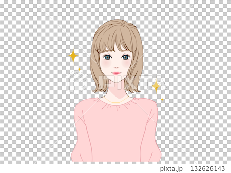 姿態良好的年輕女性上身粉嫩 132626143