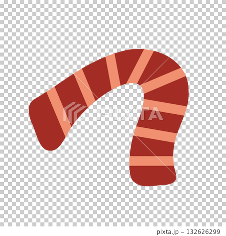 ボーダー柄のマフラー 132626299