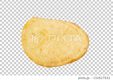 透明背景上的一片薯片(png) 透明背景上的一片薯片(png) 132627832