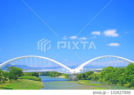 愛知県豊田市、豊田大橋の風景 愛知県豊田市、豊田大橋の風景 132627890
