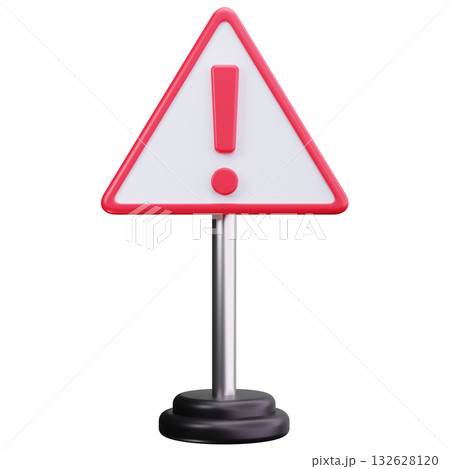 Road Caution Signのイラスト素材 [132628120] - PIXTA