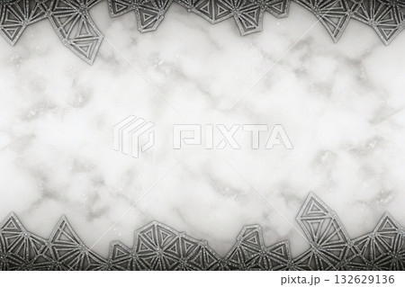 大理石と金属フレームの背景素材 132629136