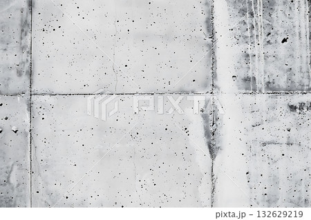 打ちっぱなしコンクリートの壁テクスチャ（建築素材・背景） 132629219