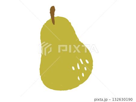 手描きの可愛い梨のイラスト 132630190
