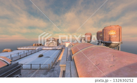 基地の中庭 132630252