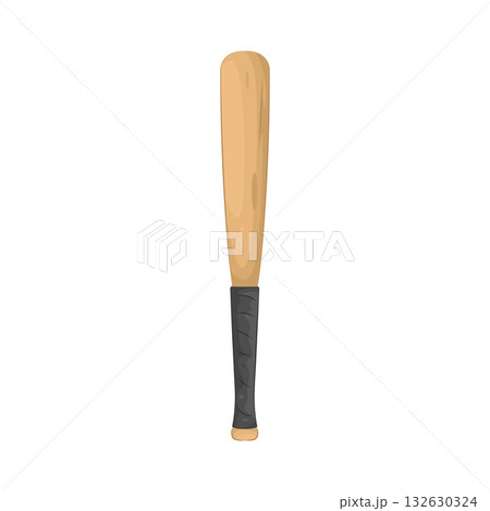 Illustration of baseball bat 132630324