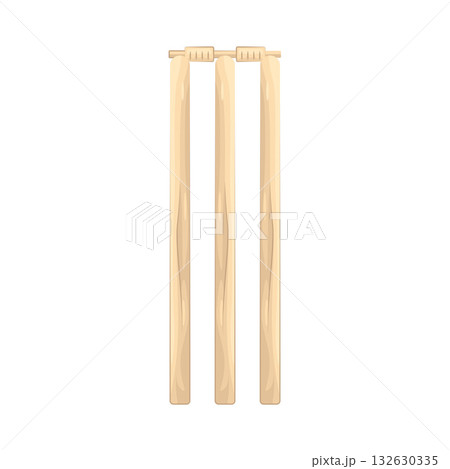 Illustration of cricket wicket Illustration of cricket wicket 132630335