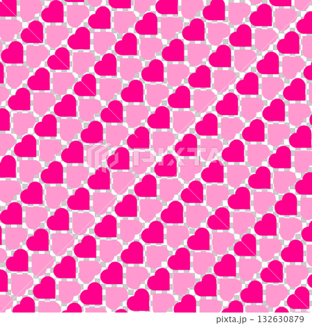 Simple seamless background illustration of hearts 2_pink Simple seamless background illustration of hearts 2_pink 132630879